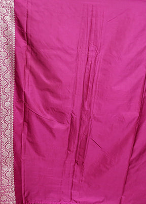 Red Katan Silk Saree With Blouse Piece