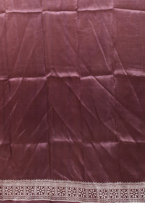 Grey Printed Pure Silk Saree Without Blouse Piece