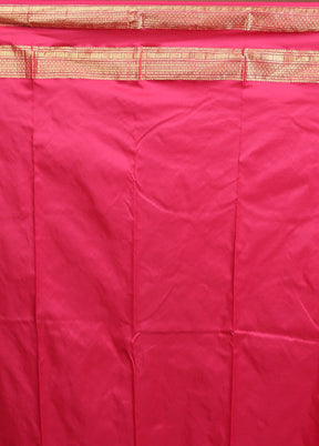 Blue Handloom Kanjivaram Pure Silk Saree With Blouse Piece