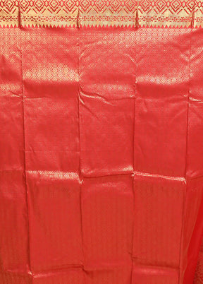 Blue Handloom Kanjivaram Pure Silk Saree With Blouse Piece