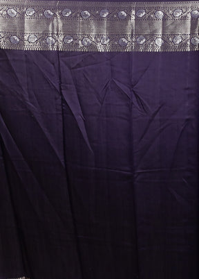 Blue Handloom Dupion Pure Silk Saree With Blouse Piece