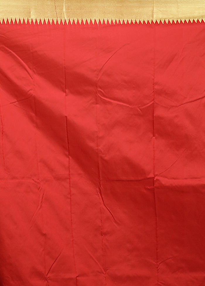 Cream Kanjivaram Silk Saree With Blouse Piece