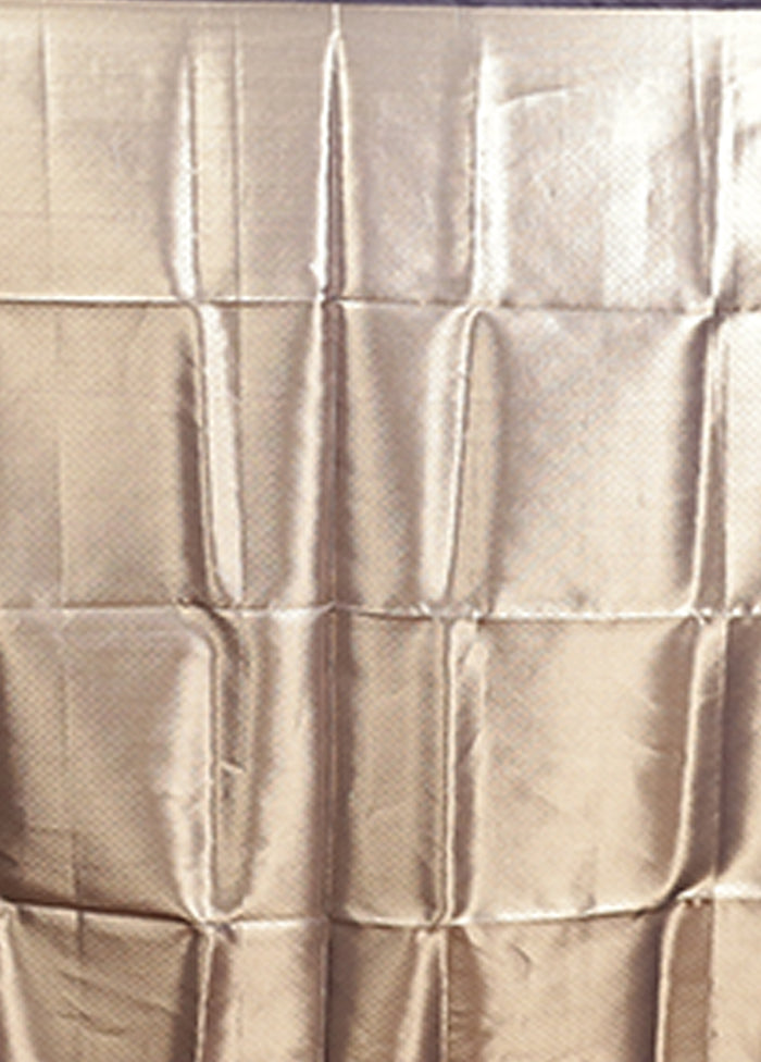 Blue Organza Saree With Blouse Piece