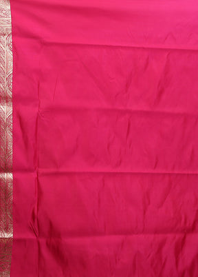 Blue Banarasi Silk Saree With Blouse Piece