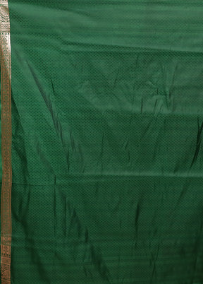 Maroon Banarasi Silk Saree With Blouse Piece