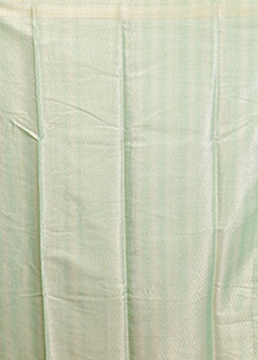 Green Kora Silk Saree With Blouse Piece
