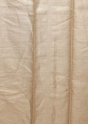 Cream Tissue Silk Saree With Blouse Piece