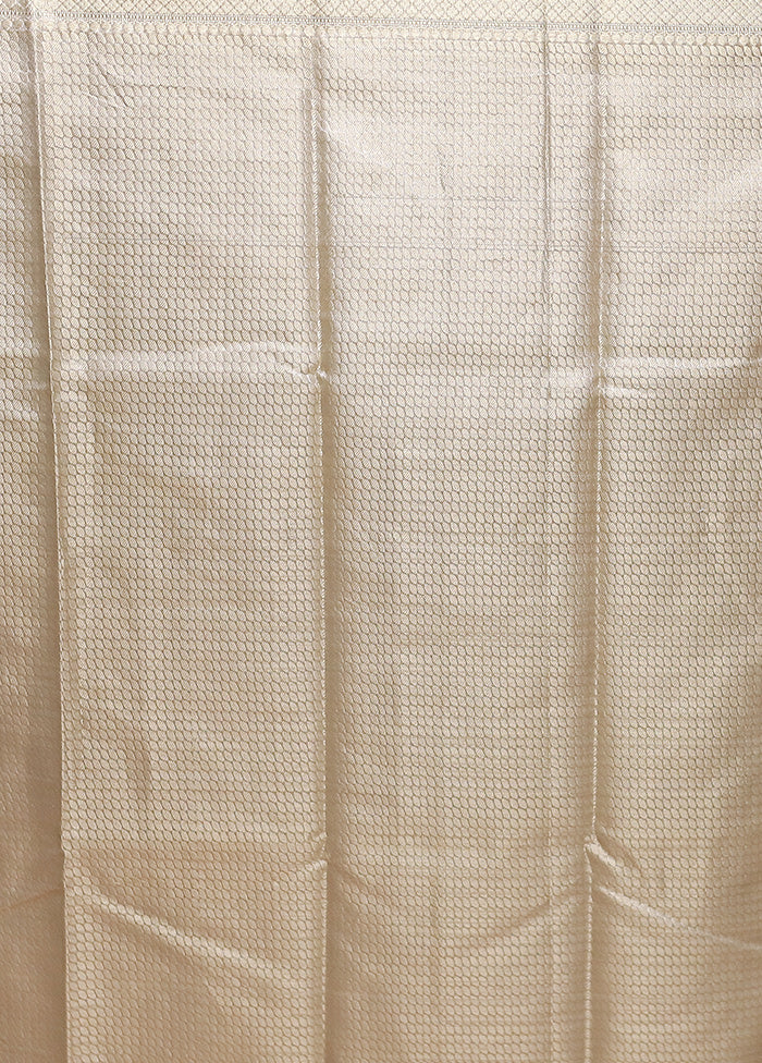 Grey Tissue Silk Saree With Blouse Piece