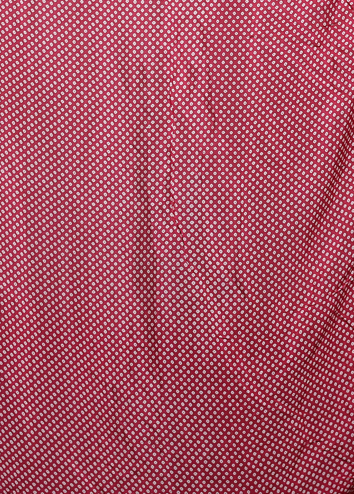 Pink Handloom Chiffon Pure Silk Saree With Blouse Piece