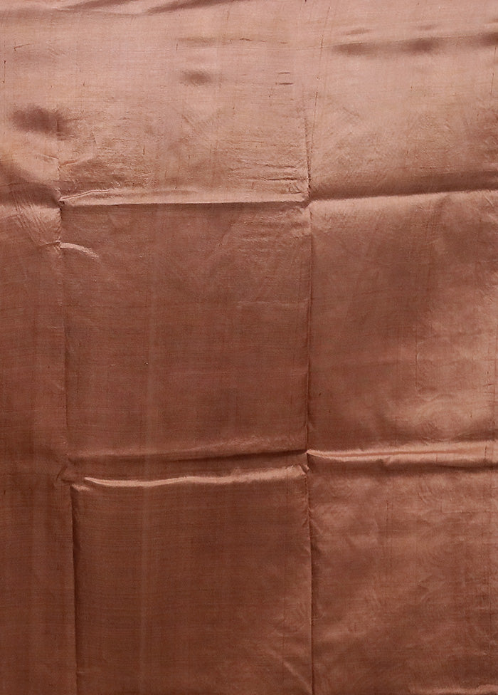 Cream Pure Bishnupuri Stich Saree Without Blouse Piece