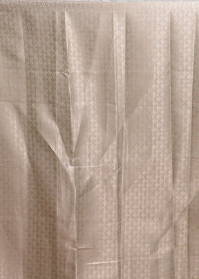 White Dupion Silk Saree With Blouse Piece