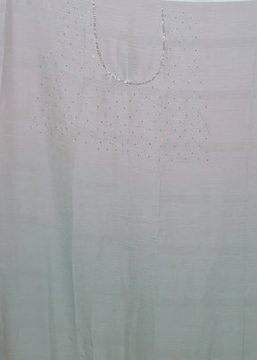 Green Crushed Tissue Silk Saree With Blouse Piece