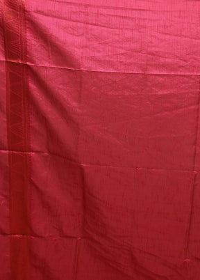 Maroon Dupion Silk Saree With Blouse Piece