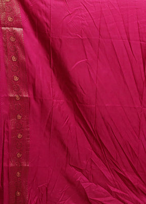 Blue Dupion Silk Saree With Blouse Piece