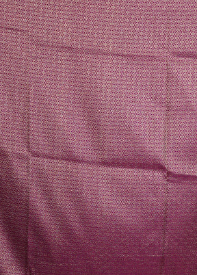 Purple Handloom Katan Pure Silk Saree With Blouse Piece