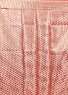 Red Tissue Silk Saree With Blouse Piece