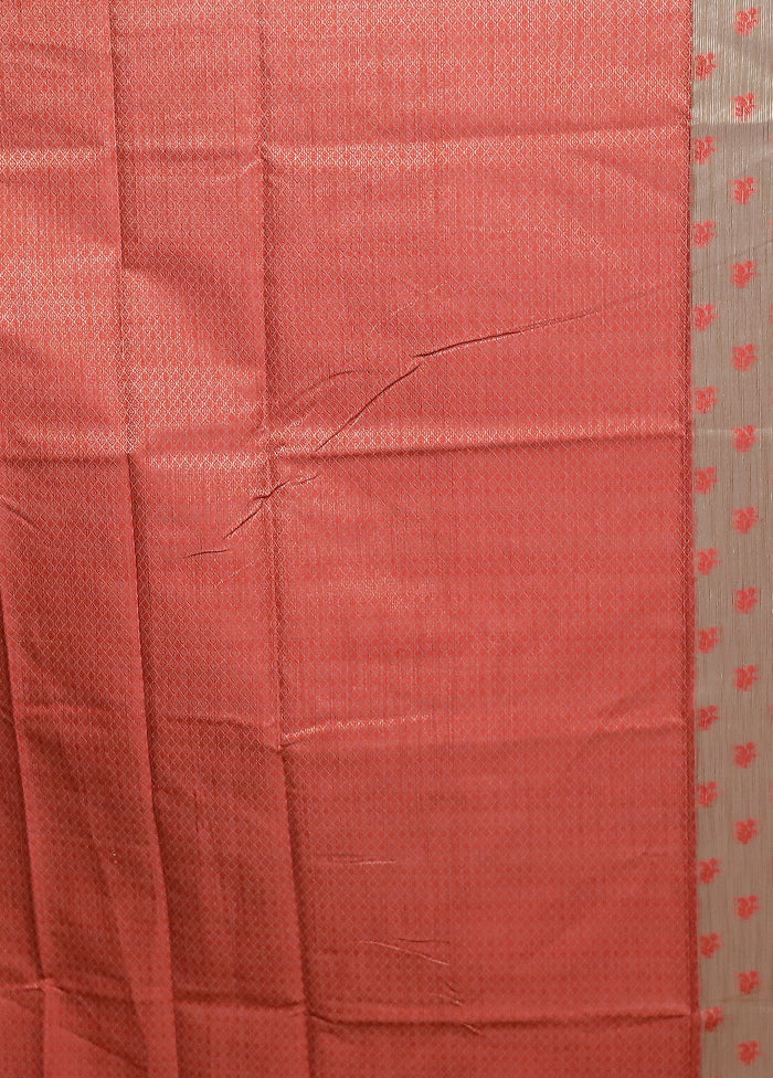 Cream Cotton Saree With Blouse Piece