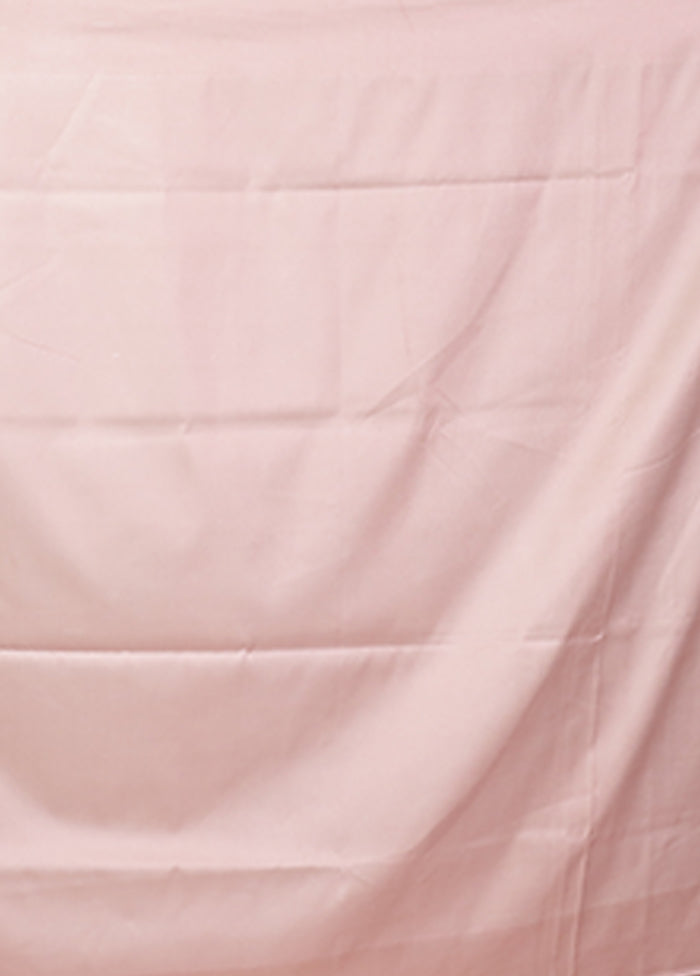 Cream Jamewar Silk Saree With Blouse Piece