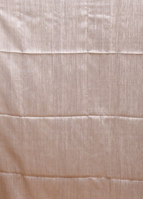 White Handloom Matka Pure Silk Saree With Blouse Piece
