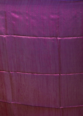 Purple Handloom Matka Pure Silk Saree With Blouse Piece