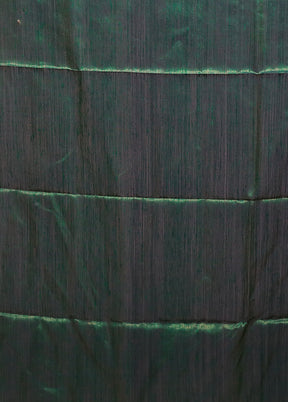 Blue Handloom Matka Pure Silk Saree With Blouse Piece