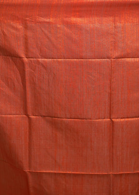 Red Handloom Matka Pure Silk Saree With Blouse Piece
