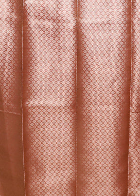 Rust Tissue Silk Saree With Blouse Piece