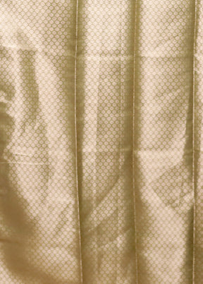 Green Tissue Silk Saree With Blouse Piece