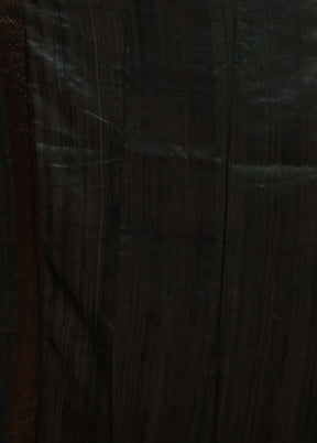 Wine Handloom Tussar Pure Silk Saree With Blouse Piece