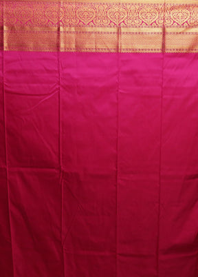 Blue Kanjivaram Silk Saree With Blouse Piece