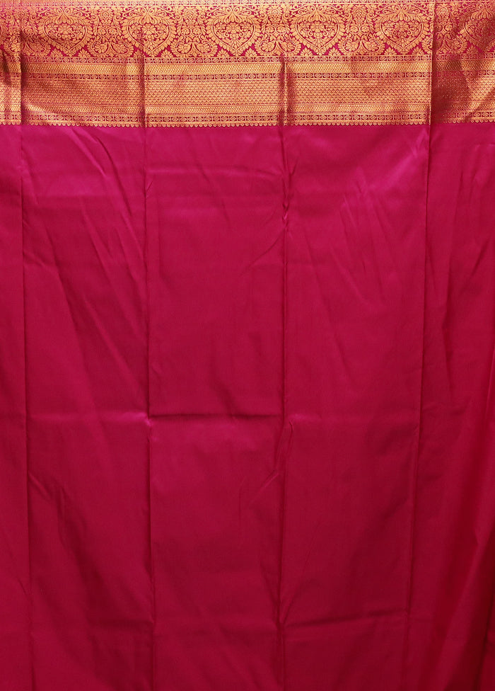 Green Kanjivaram Silk Saree With Blouse Piece