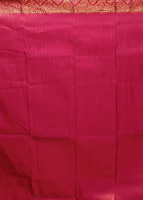 Blue Kanjivaram Silk Saree With Blouse Piece