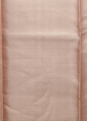 Pink Kora Silk Saree With Blouse Piece