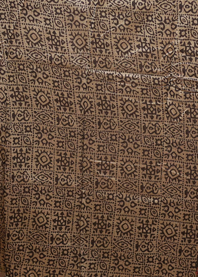 Multicolor Chanderi Cotton Saree With Blouse Piece