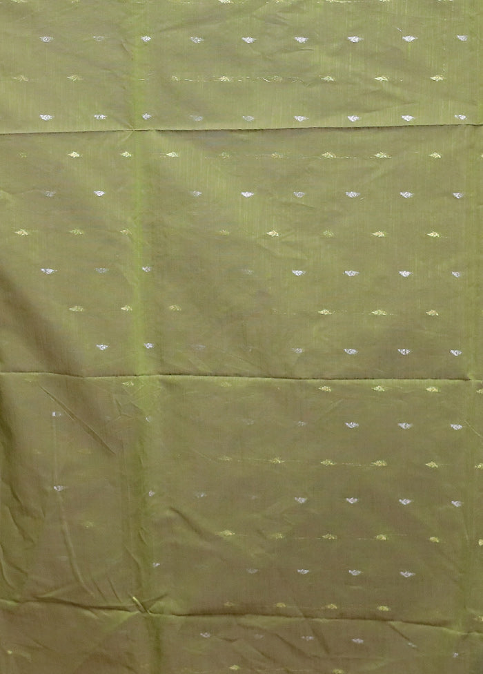 Yellow Cotton Saree With Blouse Piece