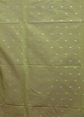 Yellow Cotton Saree With Blouse Piece