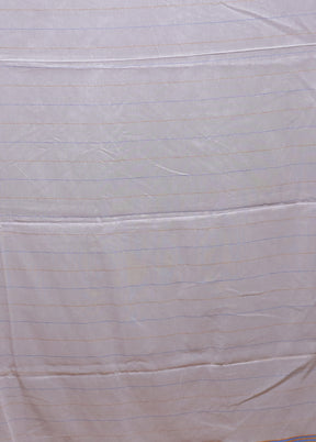 White Cotton Saree With Blouse Piece