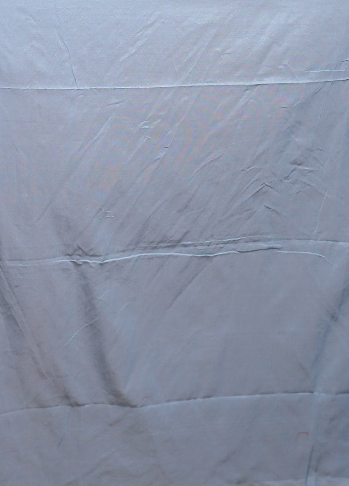 Blue Pure Cotton Saree With Blouse Piece