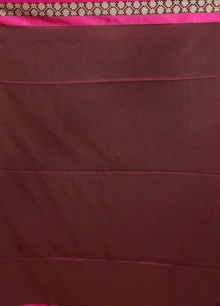 Pink Pure Cotton Saree With Blouse Piece