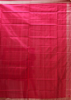 Blue Handloom Bomkai Pure Silk Saree With Blouse Piece