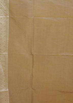 Cream Kora Silk Saree With Blouse Piece