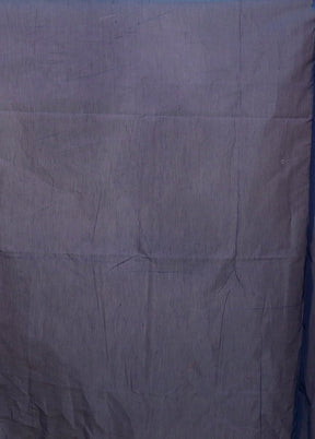 Blue Kora Silk Saree With Blouse Piece