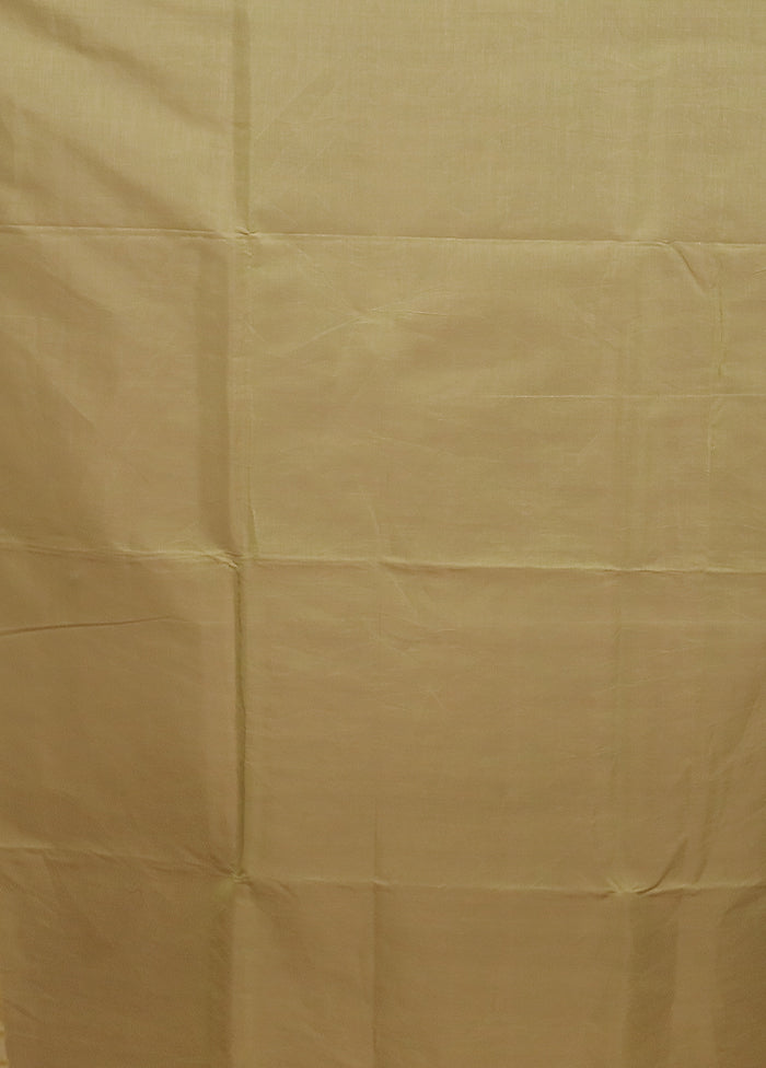 Green Kora Silk Saree With Blouse Piece