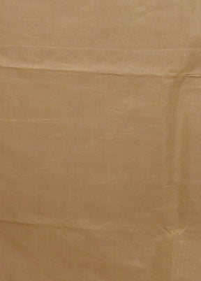 Cream Kora Silk Saree With Blouse Piece