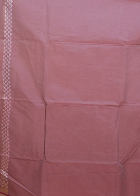 Purple Kora Silk Saree With Blouse Piece