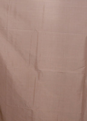 Cream Kora Silk Saree With Blouse Piece