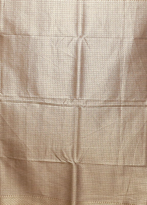 Brown Kora Silk Saree With Blouse Piece