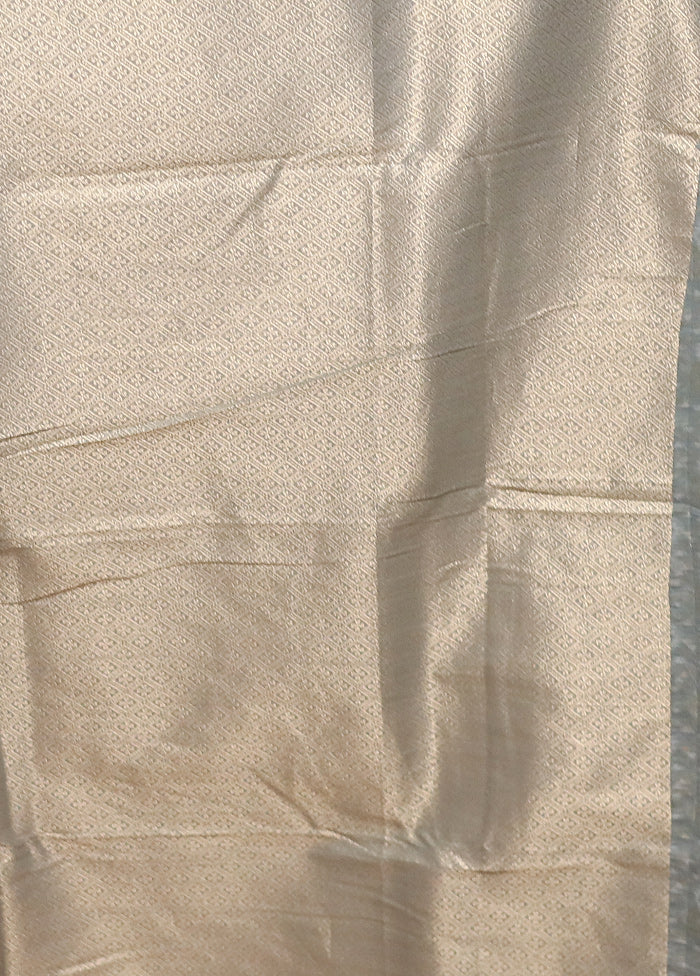 Grey Kora Silk Saree With Blouse Piece