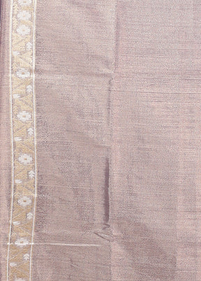 Purple Tissue Silk Saree With Blouse Piece