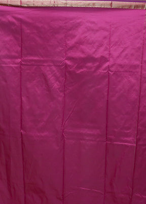 Purple Kanjivaram Silk Saree With Blouse Piece